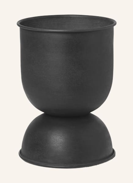Ferm LIVING Blumentopf HOURGLASS EXTRA SMALL in schwarz Breuninger
