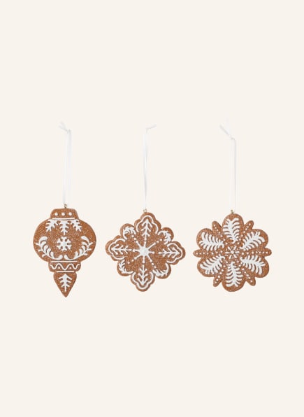 Bloomingville set of 3 decorative pendants PEARL