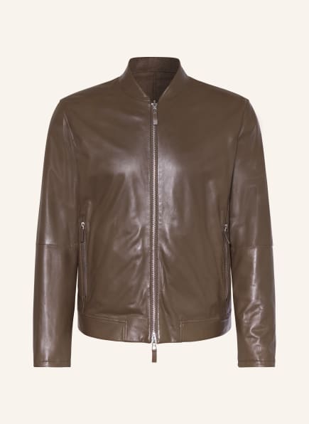 EMPORIO ARMANI Reversible leather jacket