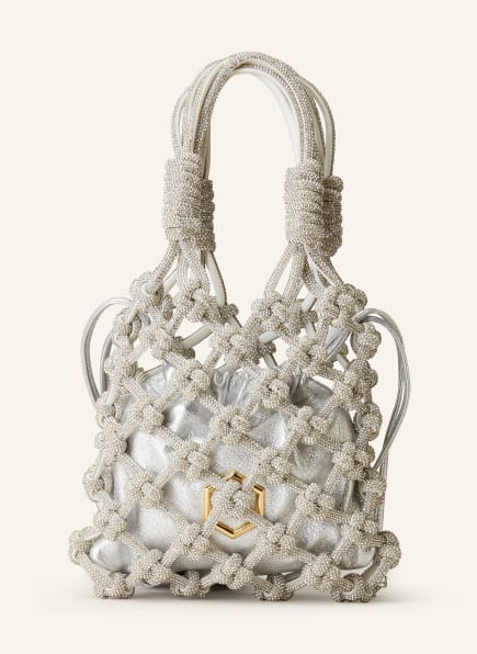 HIBOURAMA Handbag LOLA with pouch and decorative gems