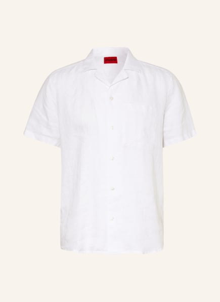HUGO Resort shirt ELLINO straight fit in linen