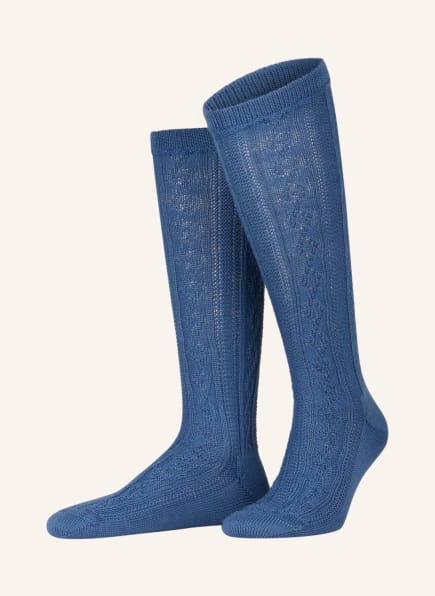 LUSANA Trachten-Kniestrümpfe aus Merinowolle