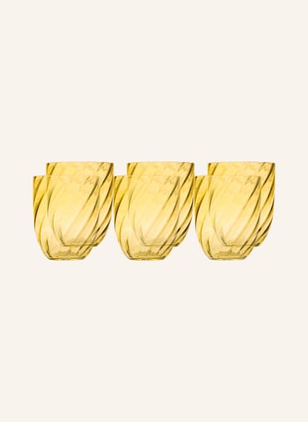ANNA VON LIPA Set of 6 drinking glasses SWIRL