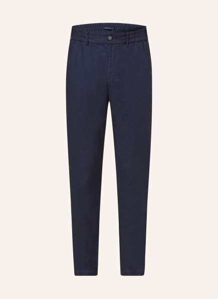 STROKESMAN'S Trousers comfort fit with linen