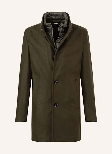 STRELLSON FINLAY 2.0 wool coat with removable facing