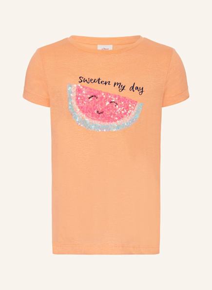 s.Oliver RED T-Shirt mit Pailletten