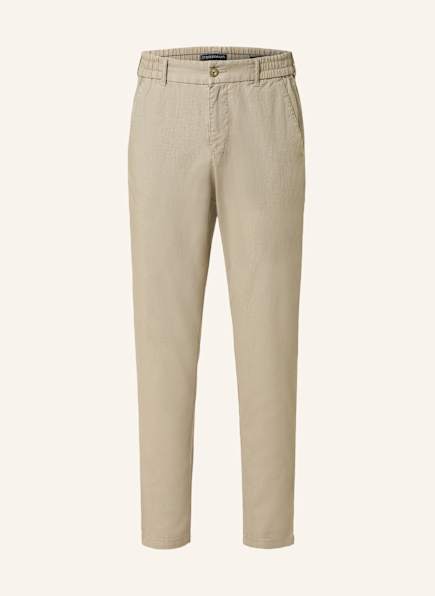 STROKESMAN'S Chino Extra Slim Fit mit Leinen