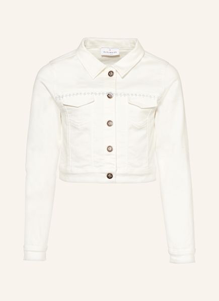 DANAMADE Jeansjacke mit Spitze und Pailletten