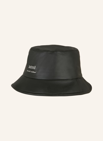 AMI PARIS Bucket hat made of leather