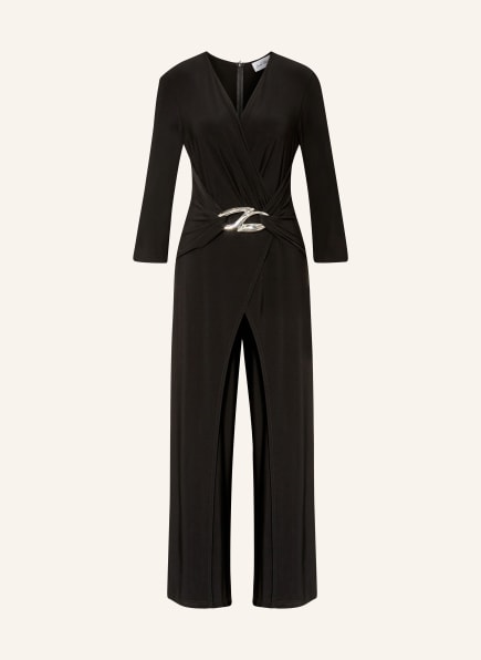 Joseph Ribkoff Jumpsuit in wrap look with 3/4 sleeves