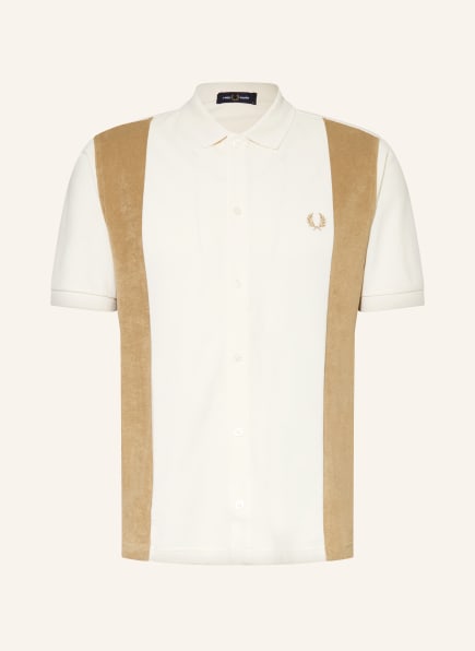 FRED PERRY Piqué polo shirt in mixed materials