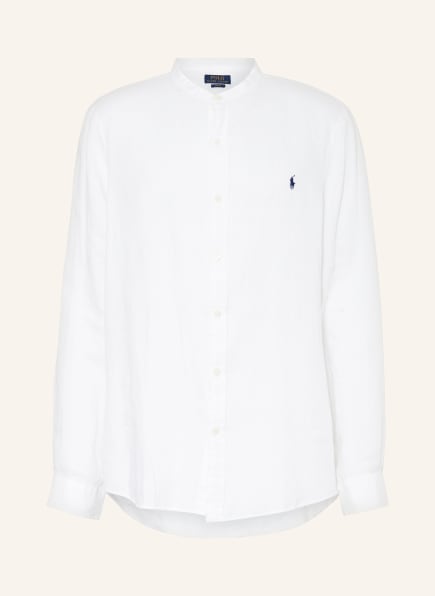 POLO RALPH LAUREN Linen shirt slim fit with stand-up collar