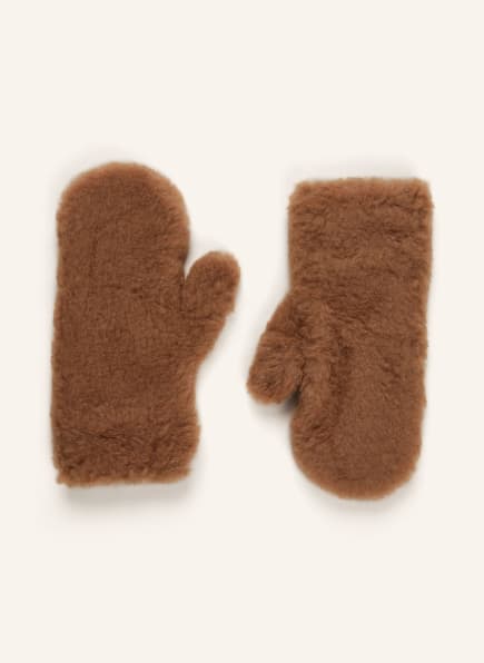 Max Mara Teddy mittens OMBRATO with camel hair