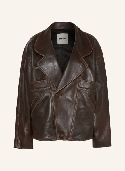 SANDRO Lederblazer