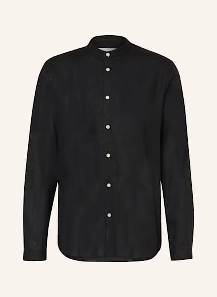 ARMEDANGELS VAALERONIMUS Comfort Fit shirt with stand-up collar and linen
