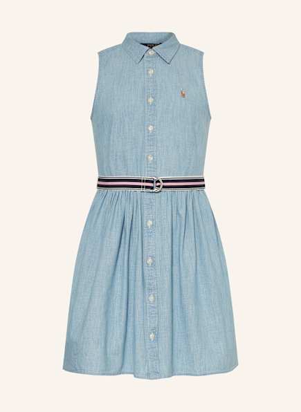 POLO RALPH LAUREN Hemdblusenkleid in Jeansoptik
