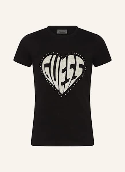 GUESS T-Shirt MINIME mit Schmucksteinen