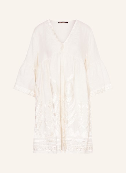 Greek Archaic Kori Strandkleid FEATHER aus Leinen mit 3/4-Arm