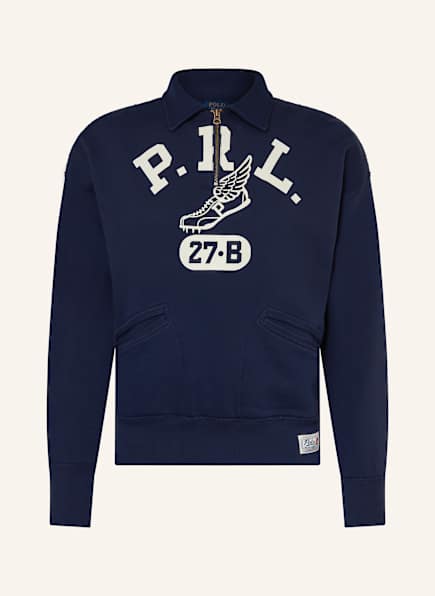 POLO RALPH LAUREN Half-zip sweater in sweatshirt fabric