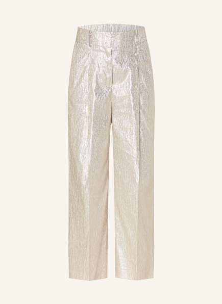 PESERICO Hose mit Glitzergarn und Schmucksteinen