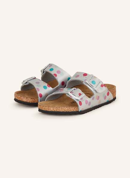 BIRKENSTOCK Pantoletten ARIZONA BIRCO-FLOR ELECTRIC METALLIC DOTS