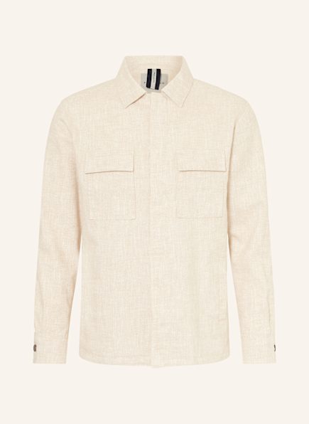 PROFUOMO Overshirt with linen
