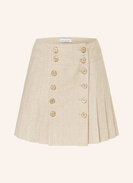 MRS & HUGS Pleated linen skirt