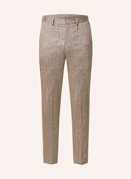 PAUL Oblekové kalhoty Slim Fit se lnem