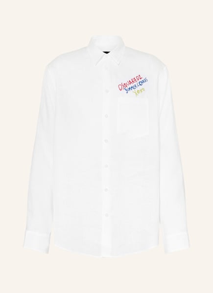 DSQUARED2 Linen shirt comfort fit