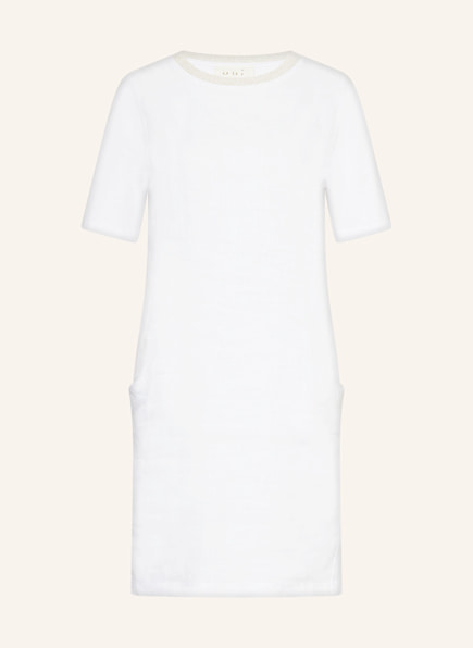 oui Kleid im Materialmix mit Leinen