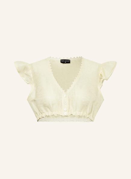 KINGA MATHE Blouse dirndl KIKI avec lin et volants