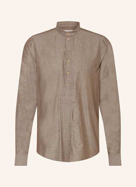 Johann & Johanna Chemise traditionnelle slim fit avec col montant