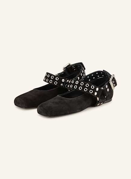 ALAÏA Mary Jane ballet flats with rivets