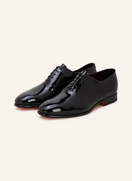 Santoni Patent lace-up shoes NOVA