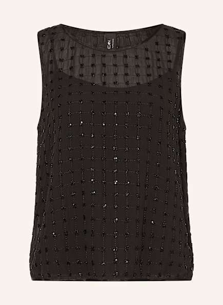 MARC CAIN Blusentop mit Schmucksteinen