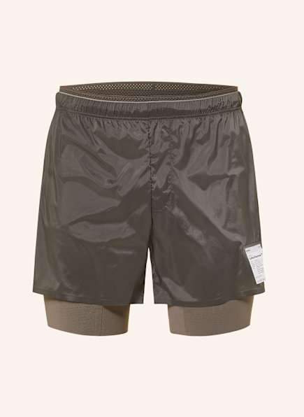 SATISFY 2-in-1-Laufshorts COFFEETHERMAL™ 8“