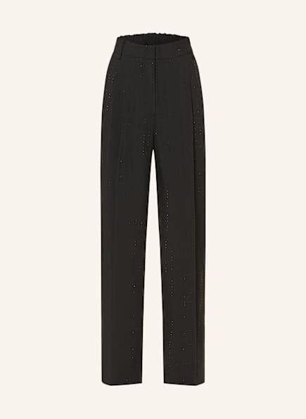 MRS & HUGS Marlenehose mit Schmucksteinen