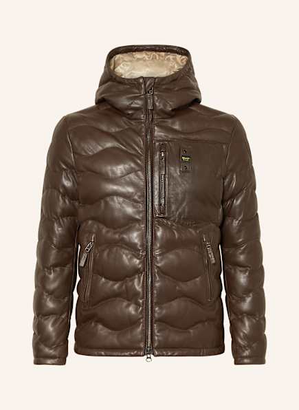 Blauer Lederjacke DROHAN