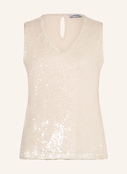 MORE & MORE Blouse top with sequins