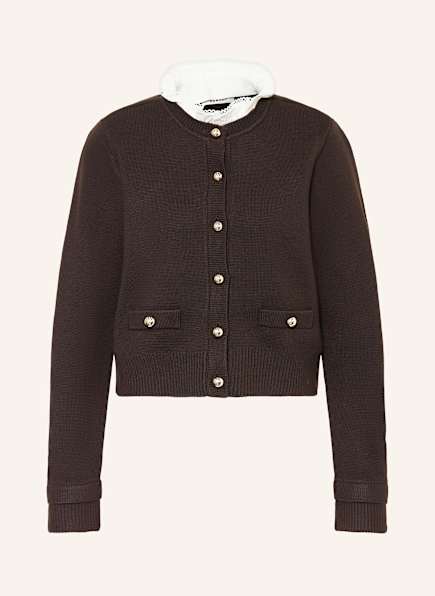 SANDRO Strickjacke mit abnehmbarem Kragen