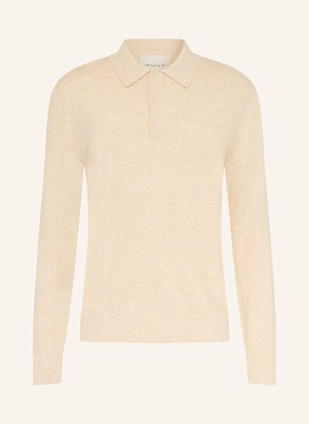 GANT Strick-Poloshirt mit Leinen