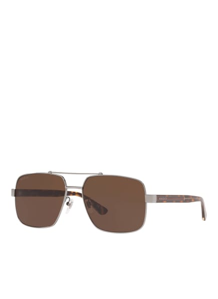 GUCCI Sunglasses GC001245, Color: 4240D1 - SILVER/BROWN (Image 1)
