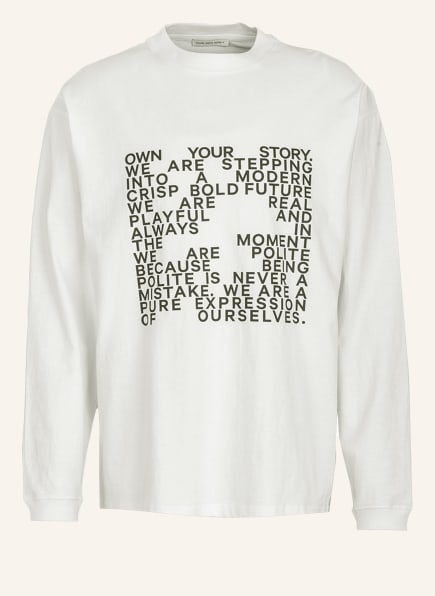 YOUNG POETS SOCIETY Longsleeve HENRY PRINTED 222 Loose Fit, Farbe: WEISS (Bild 1)