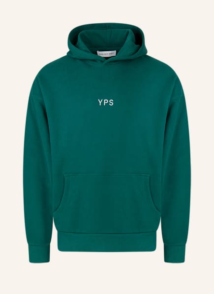 YOUNG POETS SOCIETY Hoodie DANIS EMBRO 223 Oversized Fit, Farbe: DUNKELGRÜN (Bild 1)