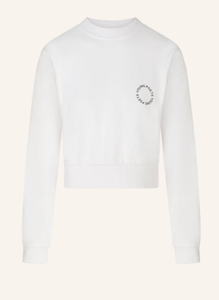 YOUNG POETS SOCIETY Cropped Sweatshirt CARLA CROPPED 223 Regular Fit, Farbe: WEISS (Bild 1)