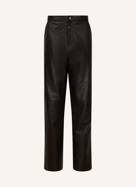 YOUNG POETS Lederhose TONI GOAT VEG 231 Regular Fit, Farbe: SCHWARZ (Bild 1)