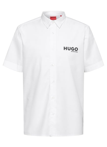 HUGO Kurzarm-Hemd EBOR, Farbe: WEISS (Bild 1)