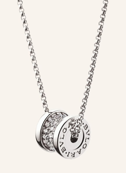 BVLGARI Halskette B.ZERO1 aus 18 Karat Weißgold mit Diamanten, Farbe: SILBER (Bild 1)