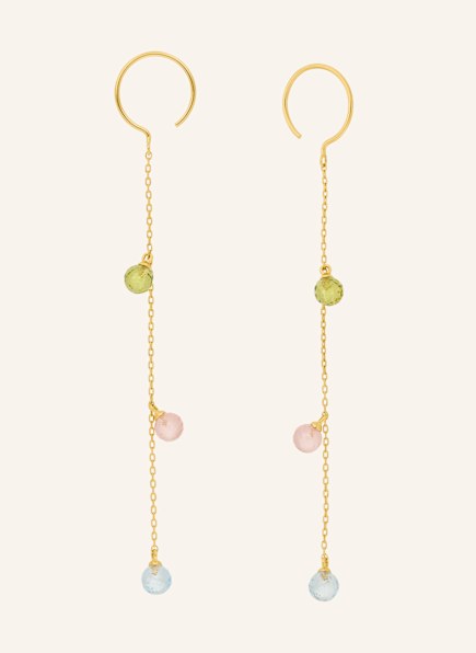 Leaf Ohrhänger SWEET GEMS aus 14 Karat Gelbgold