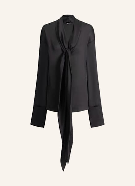 BALMAIN Seidenhemd mit geknotetem Kragen